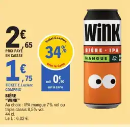E.Leclerc WINK Bière offre
