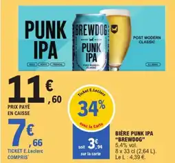 E.Leclerc BREWDOG Bière punk ipa offre