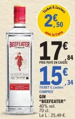 E.Leclerc BEEFEATER Gin offre
