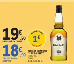 E.Leclerc LOU GALINAT Whisky français offre