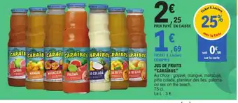 E.Leclerc CARAÏBOS Jus de fruits offre