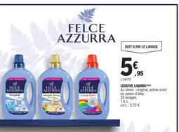 E.Leclerc FELCE AZZURRA Lessive liquide offre