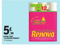 E.Leclerc LA MAISON RENOVA Essuie tout offre