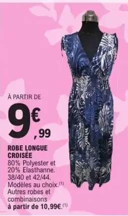 E.Leclerc Robe longue croisée offre