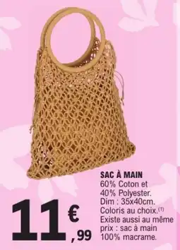 E.Leclerc Sac à main offre