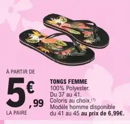 E.Leclerc Tongs femme offre