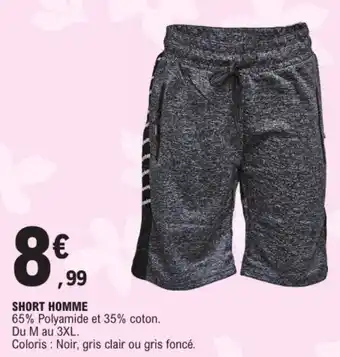 E.Leclerc Short homme offre