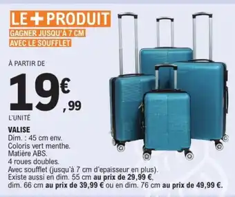 E.Leclerc Valise offre