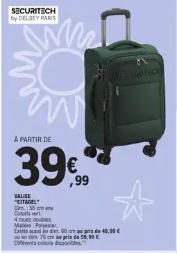 E.Leclerc Valise citadel offre