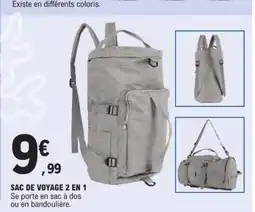 E.Leclerc Sac de voyage 2 en 1 offre