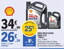 E.Leclerc SHELL Huile helix ultra offre