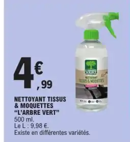 E.Leclerc L'ARBRE VERT Nettoyant tissus & moquettes offre