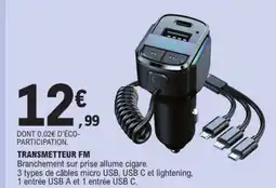 E.Leclerc Transmetteur fm offre