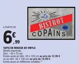 E.Leclerc Tapis en mousse de vinyle offre