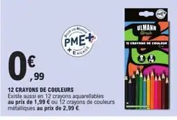E.Leclerc 12 crayons de couleurs offre
