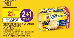 Intermarché LA LAITIÈRE Petit pot de crème à la vanille offre découverte offre