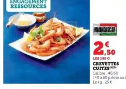 U Express Crevette cuites offre