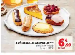 U Express 6 pâtisseries assorties offre