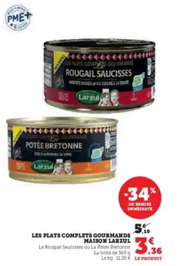 U Express LARZUL Les plats complets gourmands maison offre