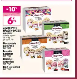 Croque Gel HÄAGEN-DAZS 4 Mini Pots offre