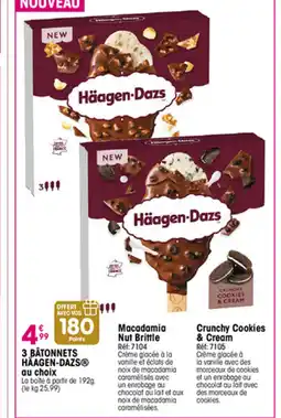 Croque Gel HÄAGEN-DAZS 3 bâtonnets offre