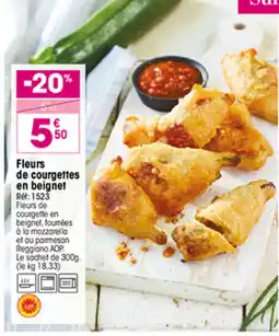 Croque Gel Fleurs de courgettes en beignet offre