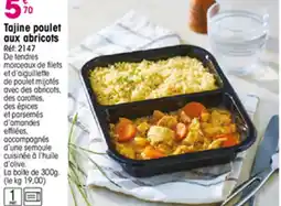 Croque Gel Tajine poulet aux abricots offre