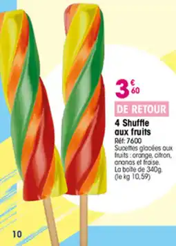 Croque Gel 4 Shuffle aux fruits offre