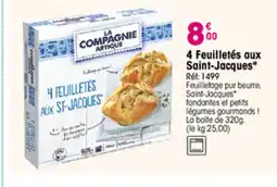 Croque Gel 4 Feuilletés aux Saint-Jacques* offre