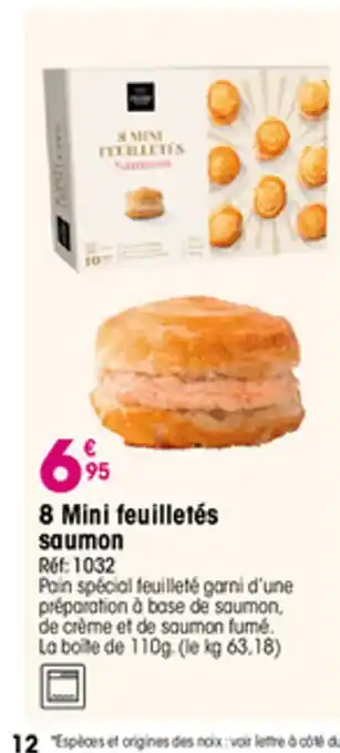 Croque Gel 8 Mini feuilletés saumon offre