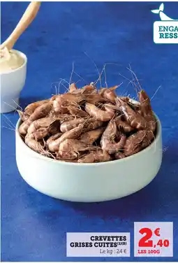 Hyper U Crevettes grises cuites offre