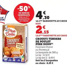 U Express PÈRE DODU Crousti tenders de poulet offre