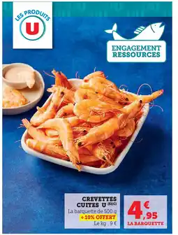 U Express U Crevettes cuites offre