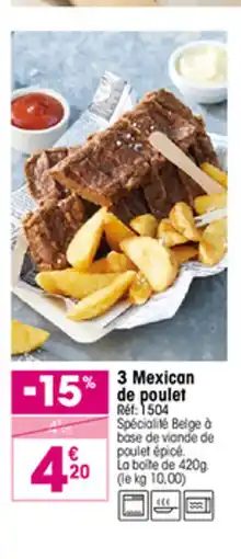 Croque Gel 3 Mexican de poulet offre