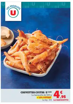 Super U U Crevettes cuites offre