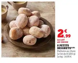 Super U 8 petits beignets offre