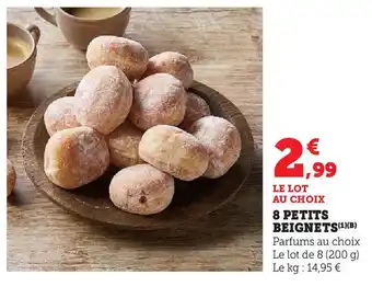 Super U 8 petits beignets offre
