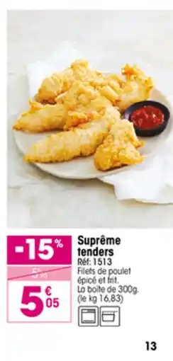 Croque Gel Suprême tenders offre