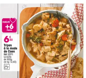 Croque Gel Tripes à la mode de caen offre