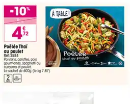 Croque Gel Poêlée Thaï au poulet offre