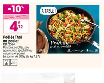 Croque Gel Poêlée Thaï au poulet offre