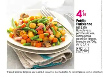 Croque Gel Poêlée Parisienne offre