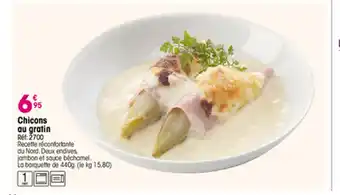 Croque Gel Chicons au gratin offre