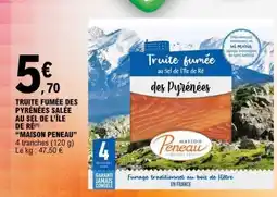 E.Leclerc TRUITE FUMÉE DES PYRÉNÉES SALÉE AU SEL DE L'ÎLE DE RÉ offre
