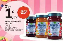 E.Leclerc CONFITURES BIO NATU offre