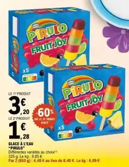 E.Leclerc GLACE À L'EAU 'PIRULO' offre