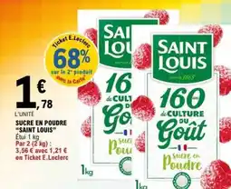 E.Leclerc Sucre en Poudre Saint Louis offre