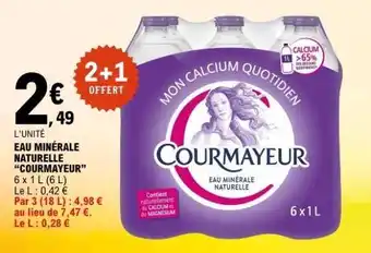 E.Leclerc Eau Minérale Naturelle Courmayeur offre