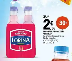 E.Leclerc LIMONADE AROMATISÉE “LORINA” offre