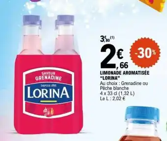 E.Leclerc LIMONADE AROMATISÉE “LORINA” offre